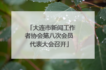 大连市新闻工作者协会第八次会员代表大会召开