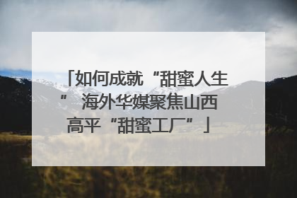 如何成就“甜蜜人生” 海外华媒聚焦山西高平“甜蜜工厂”