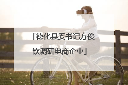 德化县委书记方俊钦调研电商企业