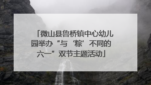 微山县鲁桥镇中心幼儿园举办“与‘粽’不同的六一”双节主题活动