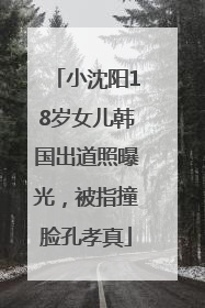 小沈阳18岁女儿韩国出道照曝光，被指撞脸孔孝真