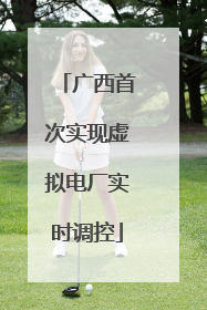 广西首次实现虚拟电厂实时调控