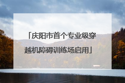 庆阳市首个专业级穿越机障碍训练场启用