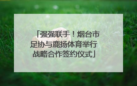 强强联手！烟台市足协与鹿扬体育举行战略合作签约仪式