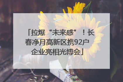拉爆“未来感”！长春净月高新区携92户企业亮相光博会