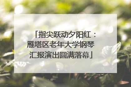 指尖跃动夕阳红：雁塔区老年大学钢琴汇报演出圆满落幕