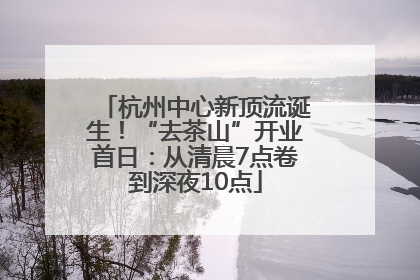 杭州中心新顶流诞生！“去茶山”开业首日：从清晨7点卷到深夜10点