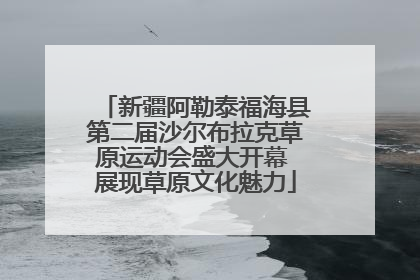 新疆阿勒泰福海县第二届沙尔布拉克草原运动会盛大开幕 展现草原文化魅力