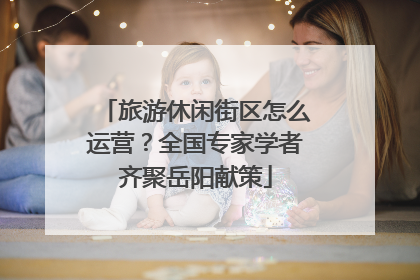 旅游休闲街区怎么运营？全国专家学者齐聚岳阳献策