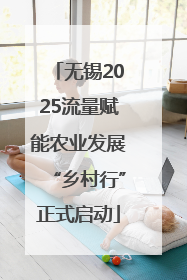 无锡2025流量赋能农业发展“乡村行”正式启动