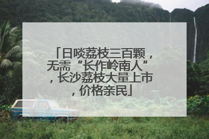日啖荔枝三百颗，无需“长作岭南人”，长沙荔枝大量上市，价格亲民