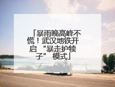 暴雨晚高峰不慌！武汉地铁开启 “暴走护犊子” 模式