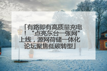 有路即有高质量充电！“点亮东台一张网”上线，源网荷储一体化论坛聚焦低碳转型