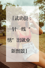 武功县：一针一线“绣”出就业新图景