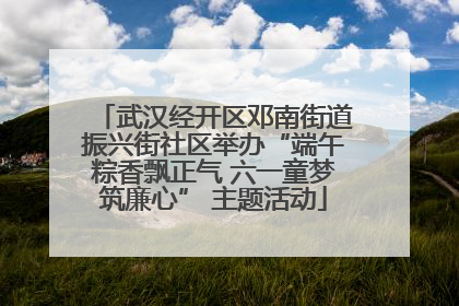 武汉经开区邓南街道振兴街社区举办“端午粽香飘正气 六一童梦筑廉心” 主题活动
