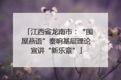 江西省龙南市：“围屋燕语”奏响基层理论宣讲“新乐章”