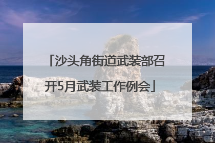 沙头角街道武装部召开5月武装工作例会