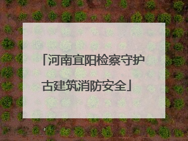 河南宜阳检察守护古建筑消防安全