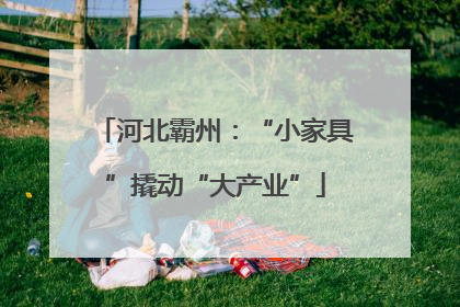 河北霸州：“小家具”撬动“大产业”