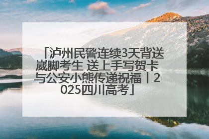 泸州民警连续3天背送崴脚考生 送上手写贺卡与公安小熊传递祝福丨2025四川高考