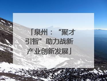 泉州：“聚才引智”助力战新产业创新发展