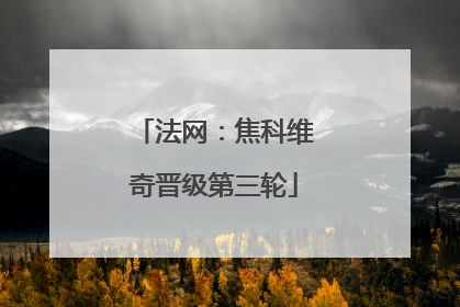 法网：焦科维奇晋级第三轮