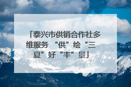泰兴市供销合作社多维服务 “供”绘“三夏”好“丰”景