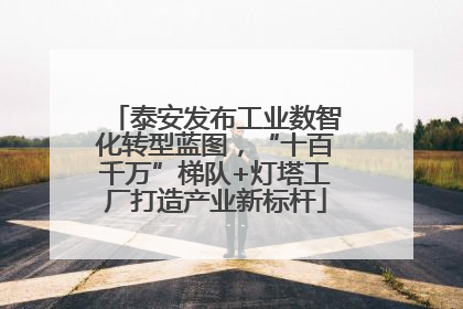 泰安发布工业数智化转型蓝图，“十百千万”梯队+灯塔工厂打造产业新标杆