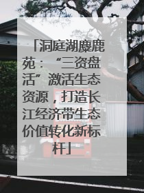 洞庭湖麋鹿苑：“三资盘活”激活生态资源，打造长江经济带生态价值转化新标杆