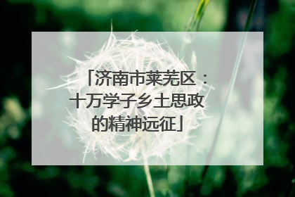 济南市莱芜区：十万学子乡土思政的精神远征