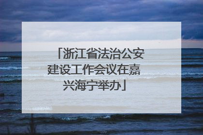 浙江省法治公安建设工作会议在嘉兴海宁举办