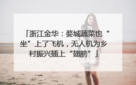 浙江金华：婺城蔬菜也“坐”上了飞机，无人机为乡村振兴插上“翅膀”