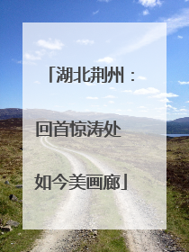湖北荆州：回首惊涛处 如今美画廊