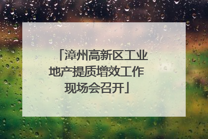 漳州高新区工业地产提质增效工作现场会召开