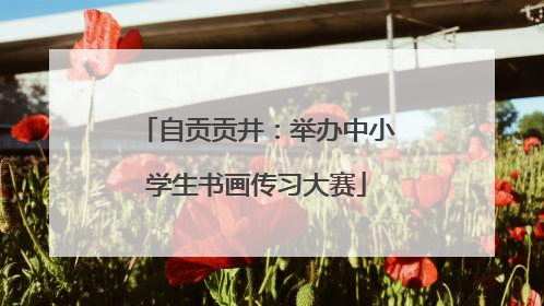 自贡贡井：举办中小学生书画传习大赛