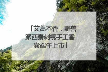 艾蒿本香，野兽派西秦刺绣手工香囊端午上市