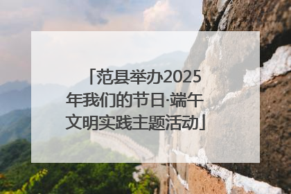 范县举办2025年我们的节日·端午文明实践主题活动