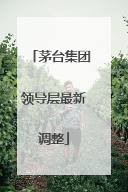 茅台集团领导层最新调整