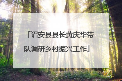 诏安县县长黄庆华带队调研乡村振兴工作