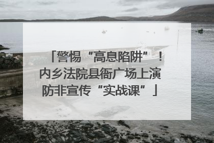 警惕“高息陷阱”！内乡法院县衙广场上演防非宣传“实战课”