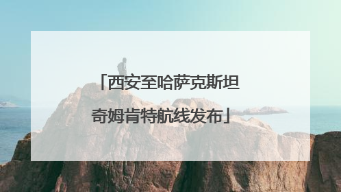 西安至哈萨克斯坦奇姆肯特航线发布