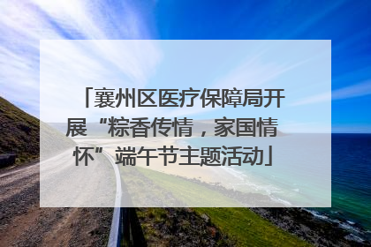 襄州区医疗保障局开展“粽香传情，家国情怀”端午节主题活动