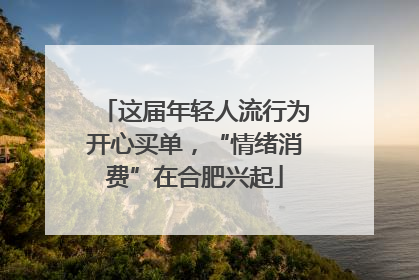 这届年轻人流行为开心买单，“情绪消费”在合肥兴起