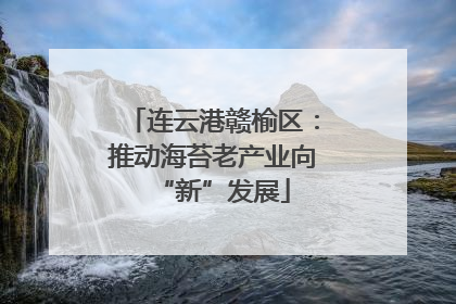连云港赣榆区：推动海苔老产业向“新”发展