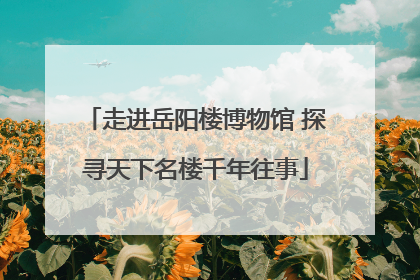 走进岳阳楼博物馆 探寻天下名楼千年往事