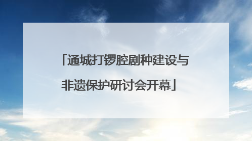 通城打锣腔剧种建设与非遗保护研讨会开幕
