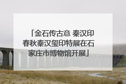金石传古意 秦汉印春秋秦汉玺印特展在石家庄市博物馆开展