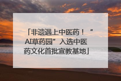 非遗遇上中医药！“AI草药园”入选中医药文化首批宣教基地