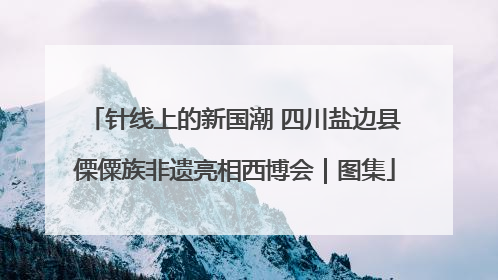 针线上的新国潮 四川盐边县傈僳族非遗亮相西博会｜图集