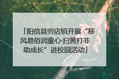 阳信县劳店镇开展“移风易俗润童心·扫黄打非助成长”进校园活动